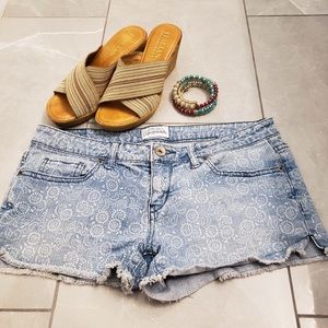 Floral Printed Aeropostale Frayed Shorts